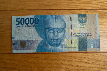 foreign currency Indonesian rupee on business trip and travel