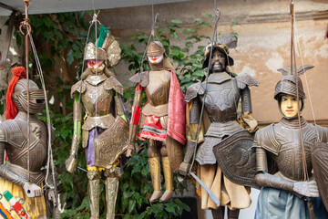Handcrafted sicilian puppet at Palermo, sicily