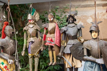 Fotobehang Handcrafted sicilian puppet at Palermo, sicily © laudibi