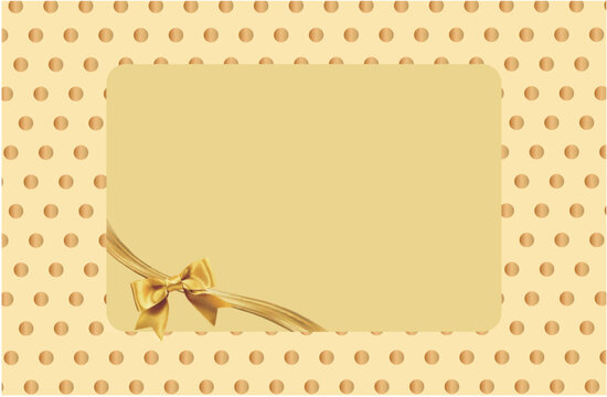 gift certificate mockup golden