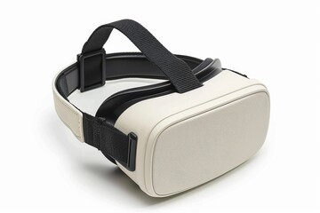 White virtual reality goggles, augmented reality goggles
