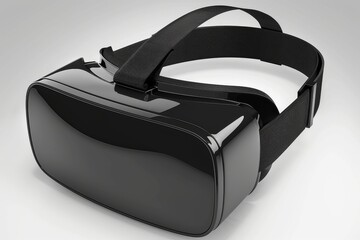 Black virtual reality glasses, augmented reality glasses