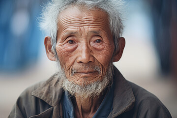 Portrait of a senior asian man