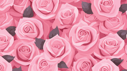 Background of pink rose for illustration flat vector