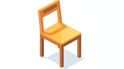 Backless chair icon. Isometric of backless chair icon