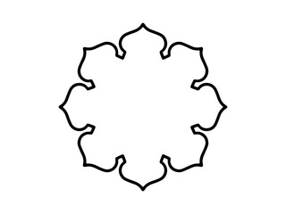 Obraz premium Islamic Frame Line Art Background
