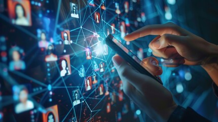 Connected Engaging with a Digital Community on Smartphone Avatars and Comments