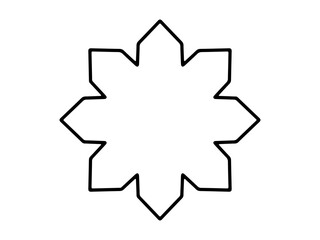 Islamic Frame Line Art Background