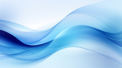 abstract blue wave background with white and blue colors. ai generated image. Pro Photo