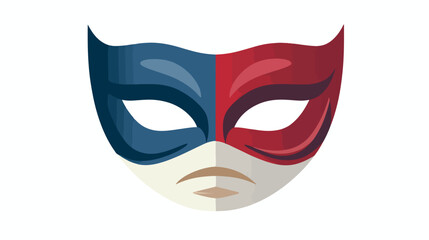Opera mask icon flat vector isolated on white background