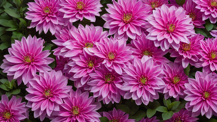 Obraz premium pink flowers that are growing in the garden