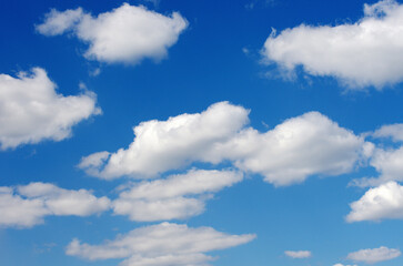 White clouds in blue sky - 761205335