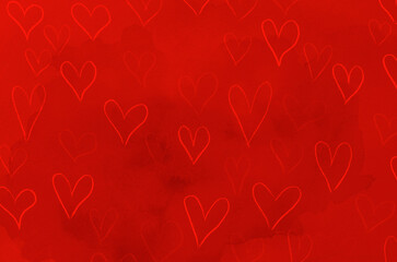 Abstract Valentine's Day hearts. Background texture. - 761205344