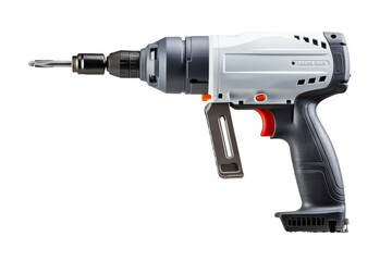 Drill on White Background. On a Transparent Background.