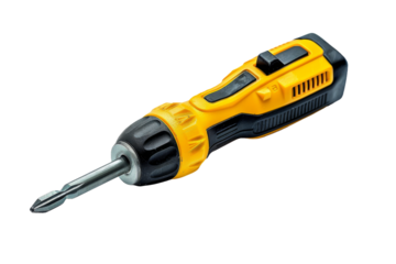Screwdriver on White Background. On a Transparent Background.
