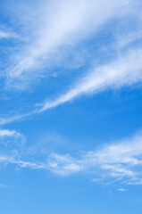 White clouds in blue sky - 761205749