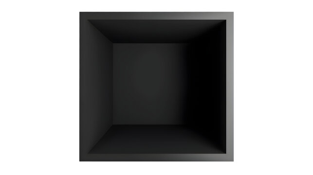 Box Void on Transparent Background. PNG file