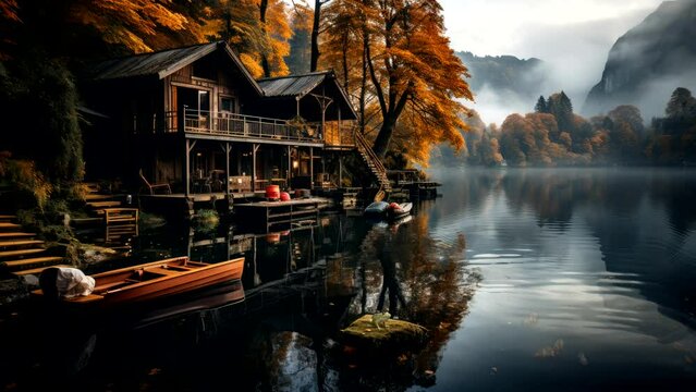 Aerie Retreat: A House on the Lake, Nestled Amongst Cliffs, Trees, and Birdlife