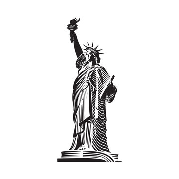 Statue of liberty vector illustration Vector Image 