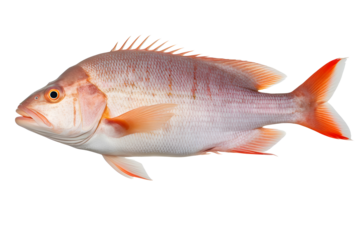 hoopla snapper fish isolated on white background