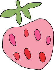 Abstract strawberry illustration