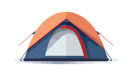 Tent. Flat vector icon for mobile and web application