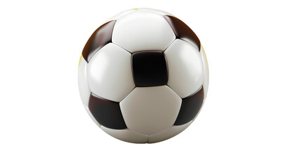 Naklejka premium Soccer Ball on white or transparent background, PNG file