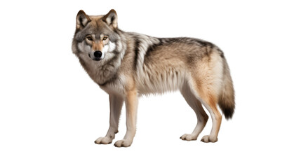 wolf isolated on a white or transparent background. PNG FILE