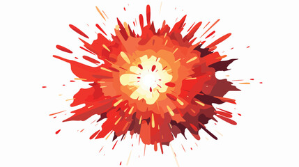 Design element in the form of an explosion flat vector