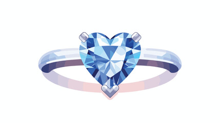 Diamond ring icon vector illustration flat vector 