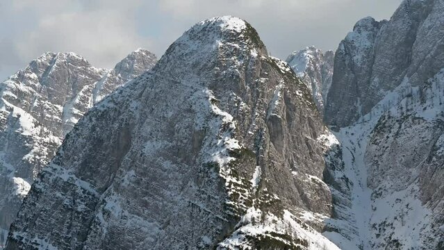 Climb to the Grago refuge. Val Saisera between Montasio and the Julian Alps.