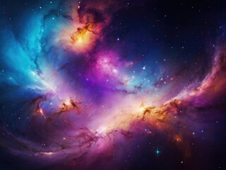 Obraz premium planet and space galaxy background
