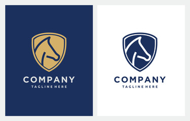 Horse Shield Security logo design inspiration
