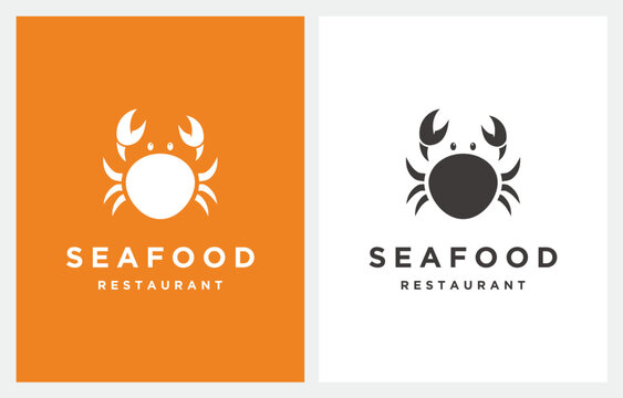 Seafood Crab Lobster logo design inspiration
