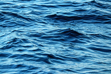 Detail of the wave on the sea