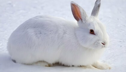 A Rabbit With Fur As White As Snow