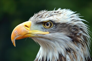 Fototapeta premium Golden eagle close-up portrait. Bird of prey. Wildlife scene from nature