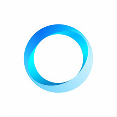 Logo for OTOMA, the first 'o' as the central element, minimalist and modern style, clean typography, shade of sky blue, neutral or transparent background. 
