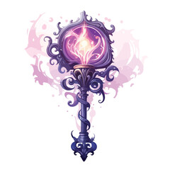 A magical staff that grants the bearer the ability - obrazy, fototapety, plakaty