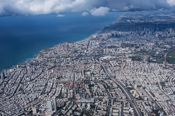 Israel from the plane
