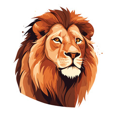 A majestic lion illustration wildlife