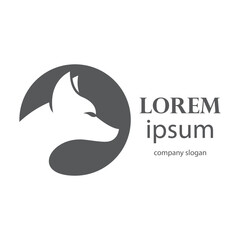 Illustration of the wolf head logo roaring