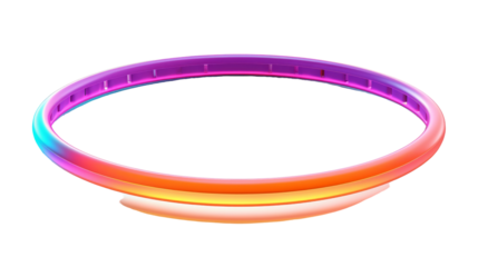 Two neon bracelets rest on a pristine white background
