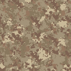 Military flecktarn camouflage illustration seamless pattern arid desert camo square texture banner illustration wallpaper