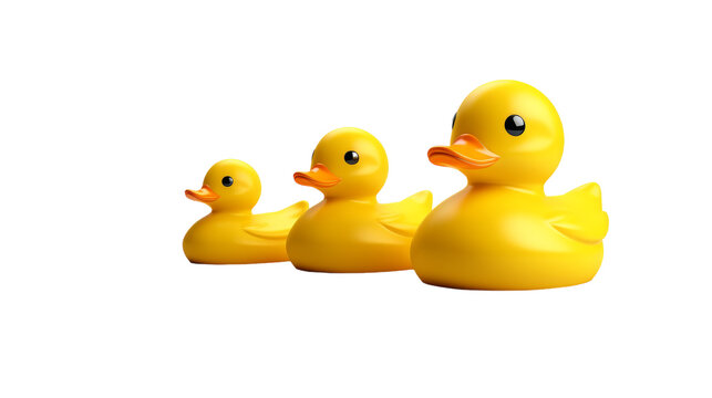 A group of yellow rubber ducks huddled closely together in a charming display of unity