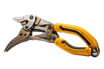 Fototapeta premium Open Pair of Pliers on White Background. On a White or Clear Surface PNG Transparent Background.