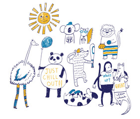 Print 19SUDA-811 animal