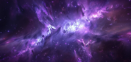 Beautiful purple space background. Sci-fi cosmic wallpaper.