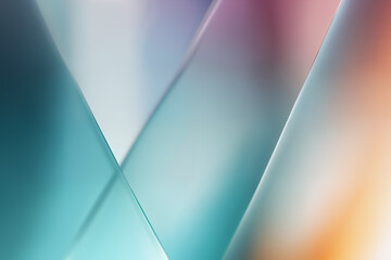 Abstract straight lines crossing frosted glass geometrical background .