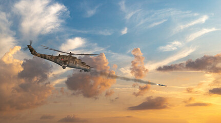 Russian Mi-24 helicopter.